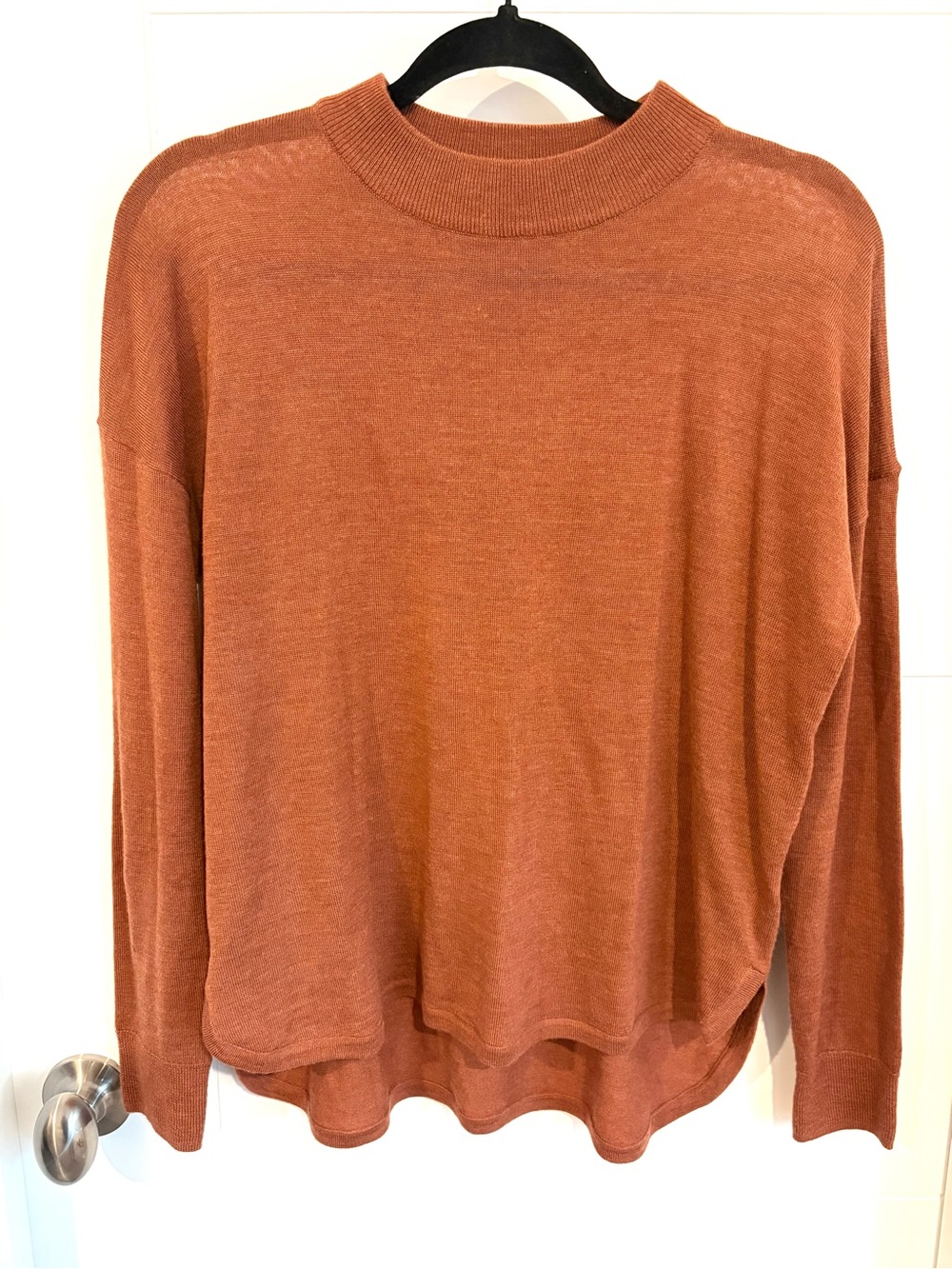 Madewell Cozy Rust Merino Wool Sweater